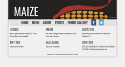 Desktop Screenshot of maizeonwalnut.com